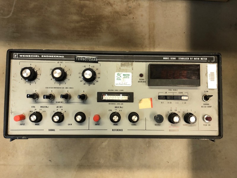 1A - Weinschel Engineering 1801A Stabilized RF Ratio Meter gallery