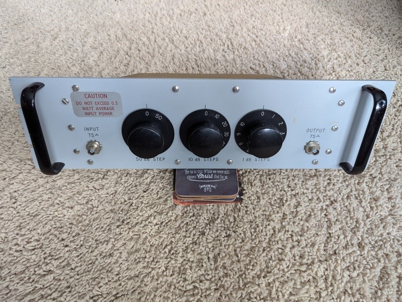 WESTERN ELECTRIC RACK MOUNT STEP ATTENUATOR-75 Ohm gallery