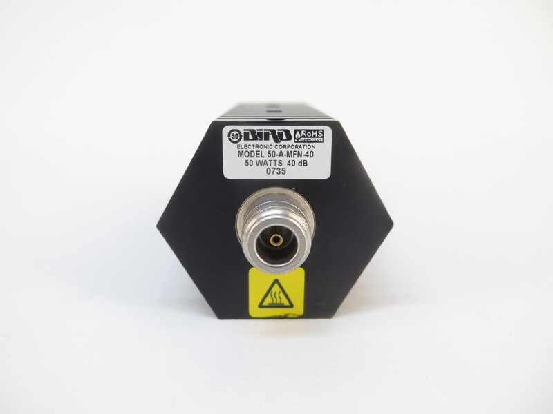 Bird 50-A-MFN-40 DC to 3GHz Bi-Directional Attenuator 50 Watts, 40 dB, N(M)-N(F) gallery
