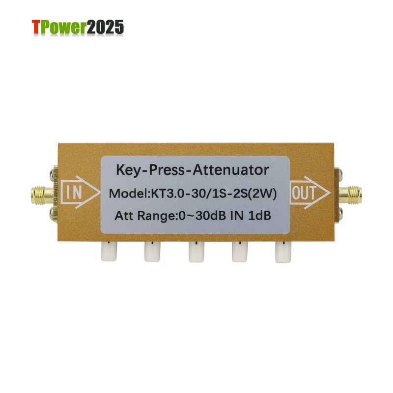 2W SMA-KK Type 0-30dB 0-3GHz RF Adjustable Attenuator Digital Step RF Attenuator gallery