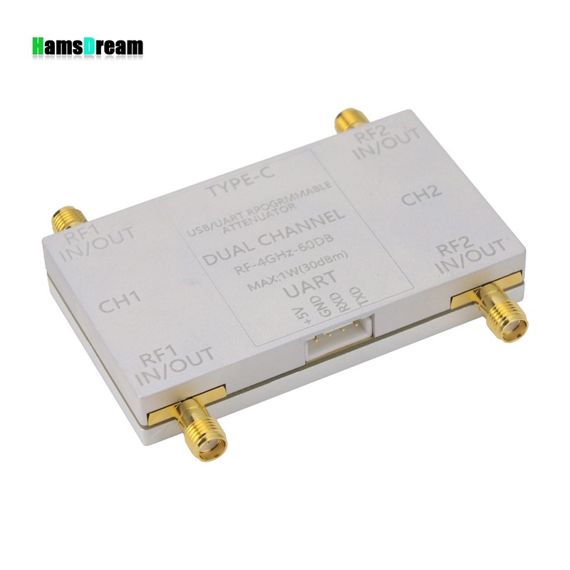RF-4GHz-60DB Programmable Attenuator RF Attenuator (Main Unit + Cable) for PC gallery