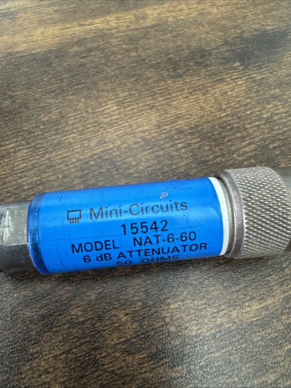 Mini Circuits 15542 NAT-6-60 DC-6000 MHz 50 Ohm 6 dB Type-N RF Attenuator gallery