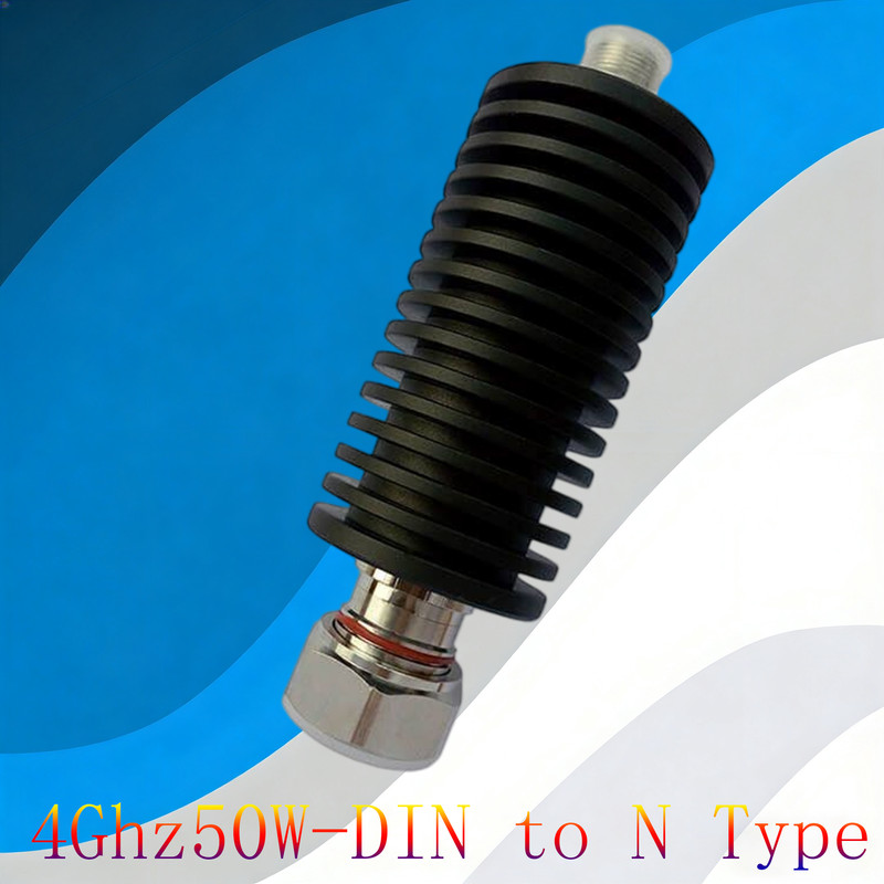 50Watt DIN 7/16 Male to N Type RF 1dB-40dB DC 0-4GHz Coaxial Fixed Attenuator