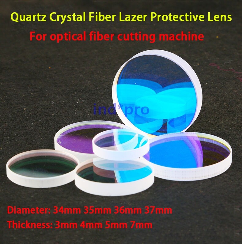 3PCS/Lot New Fiber Laser Protective Lens 34mm 35mm 36mm 37mm For Fiber Cleaver