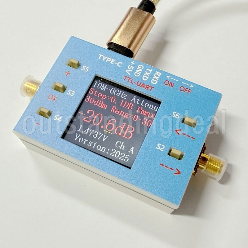10MHz-6GHz 0.1DB High Precision Digital Programmable RF Attenuator Module os67 gallery