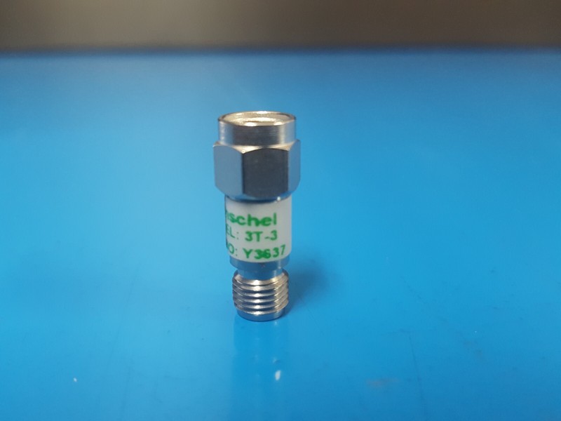 Weinschel 3T-3: Coaxial RF Attenuator 2 W, DC-12.4 GHz (Y3637) gallery