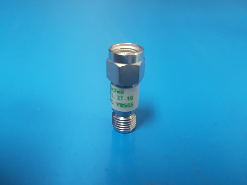 Weinschel 3T-10: Coaxial RF Attenuator, DC-12.4GHz, 10dB, SMA(M-F) (Y8555) gallery