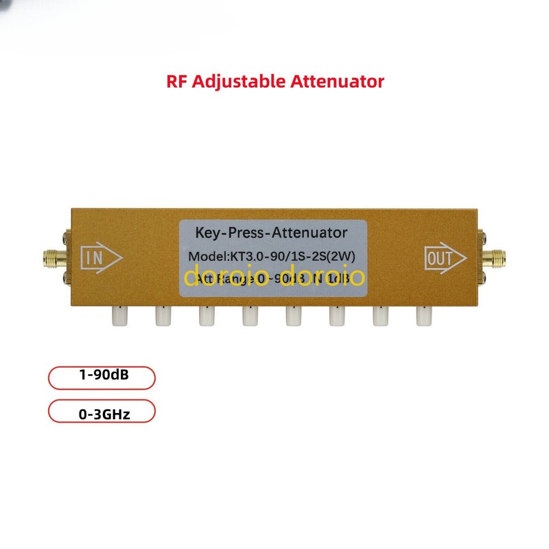 2W SMA – KK 0-90dB 0-3GHz RF Adjustable Attenuator Digital Step RF Attenuator