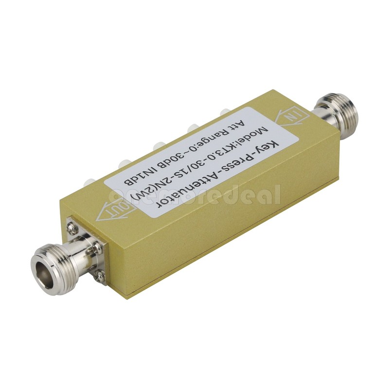 2W N-KK Type 0-30dB 0-3GHz RF Adjustable Attenuator Digital Step RF Attenuator gallery