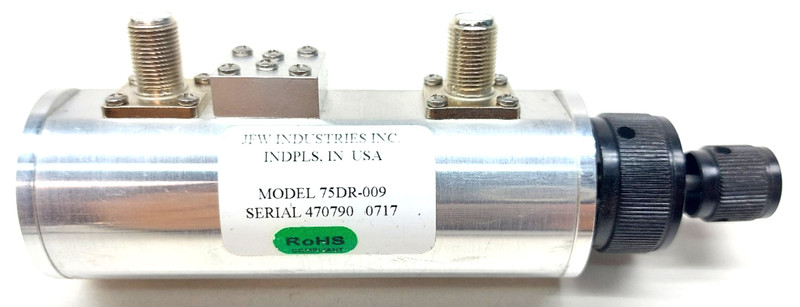 JFW Industries 75DR-009 75-Ohm Dual Rotary Variable Attenuator