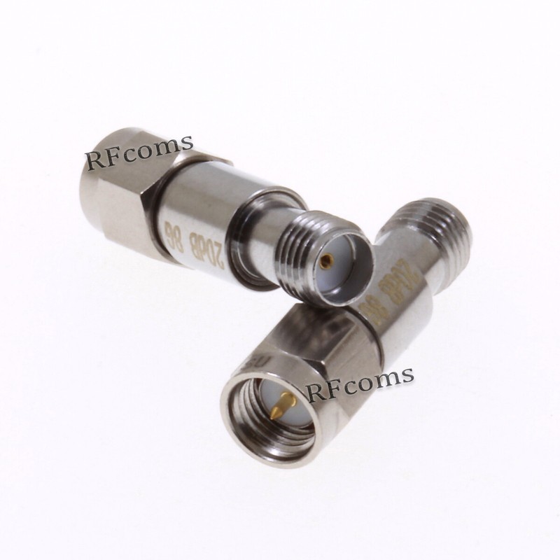 SMA Fixed Attenuator 20DB Male to Female 8GHz 2W RF Coaxial Constant Attenuator gallery