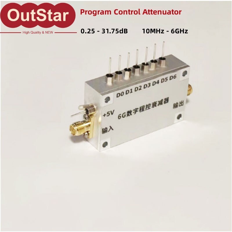 10MHz-6GHz Digital Program Control Attenuator 31.75dB 50ohms QM-AT016031S
