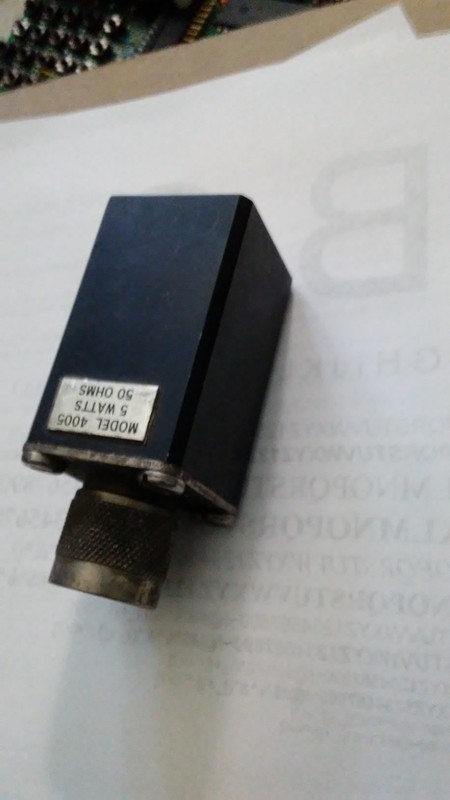 RF Attenator Dielectric, Model 4005 - 5 watts, 50 ohms