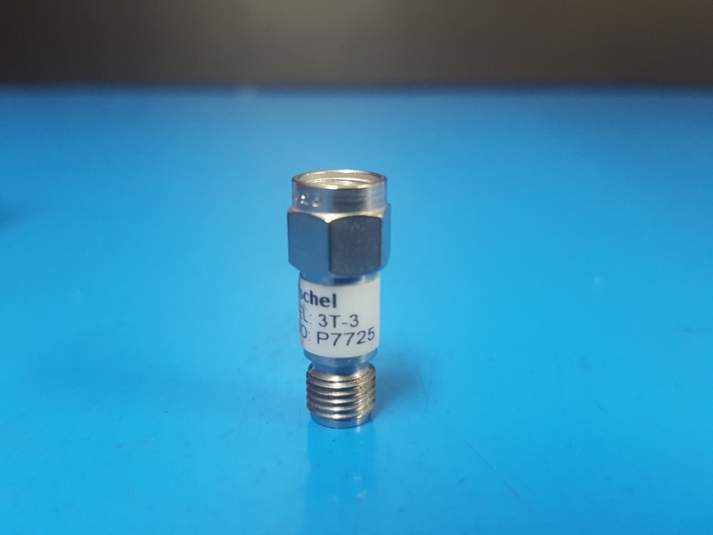Weinschel 3T-3: Coaxial RF Attenuator 2 W, DC-12.4 GHz (P7725) gallery