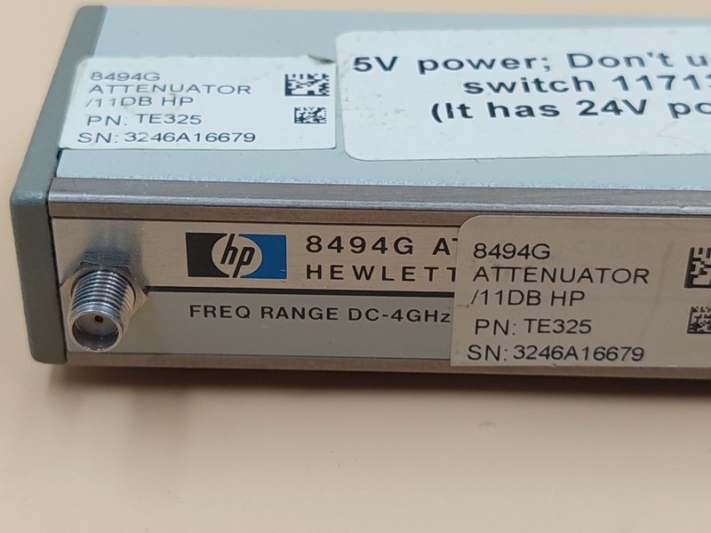 HP 8494G attenuator 11dB DC-18GHz gallery