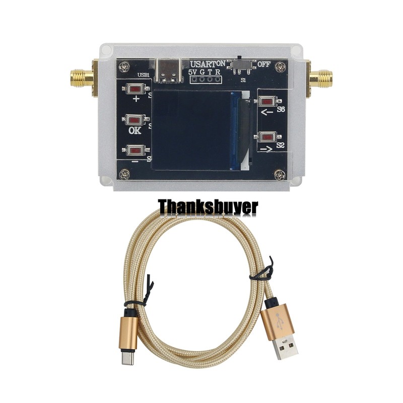 90DB Programmable Attenuator Module RF Attenuator Step 0.25DB 1.3″ OLED DC 6GHZ