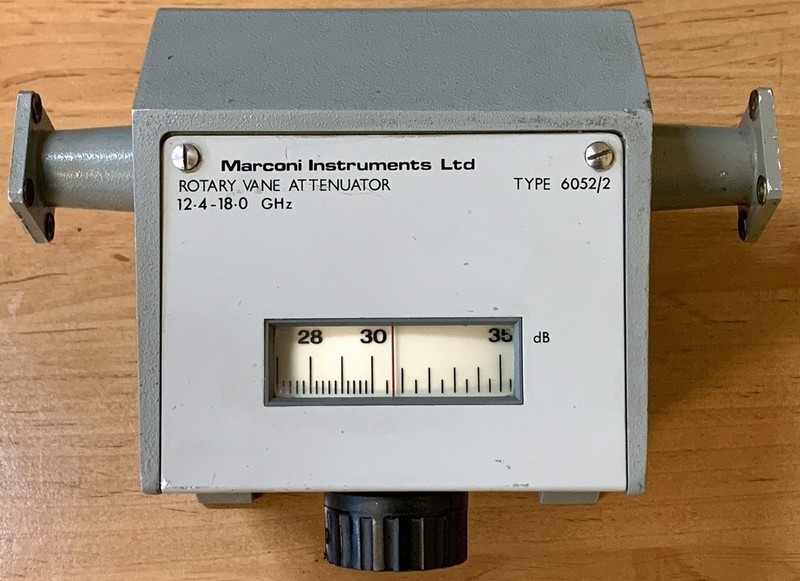 Marconi Instruments Ltd 6052/2, waveguide attenuator, 12.4 - 18 GHz