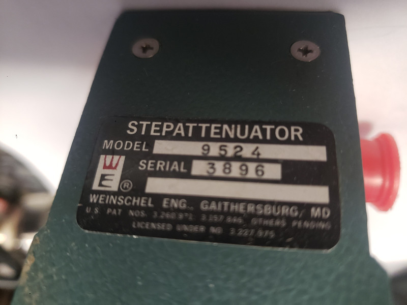 Weinschel variable attenuator AF-119A-99-33.98459 / 9524 0-99dB 1dB step 0-18GHz gallery