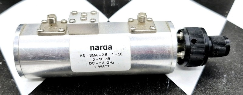 Narda Attenuator AS-SMA-2.5-1-50 DC-7.5Ghz 0-50dB