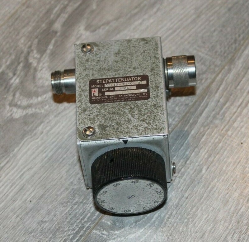 WEINSCHEL STEPATTENUATOR MODEL: AC118-90-01-01..Used & Untested