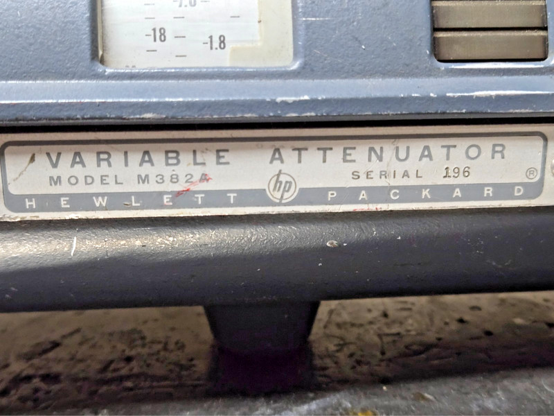 HP model M382A Variable Attenuator WR75, 10-15 GHz Rotary Vane tested! see plots gallery