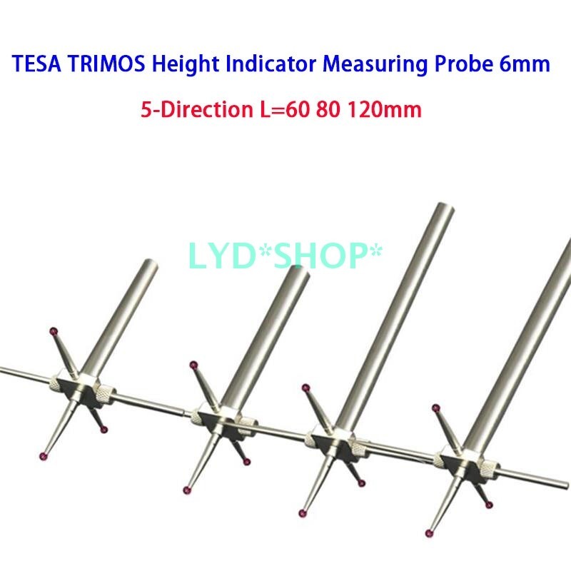 6mm 5-Direction L=60 80 120mm Height Indicator Probe gallery