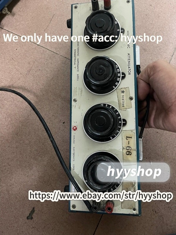 1PCS KIKUSUI 984C, 60DB dual channel H-type 600 ohm balanced attenuator, /hyy