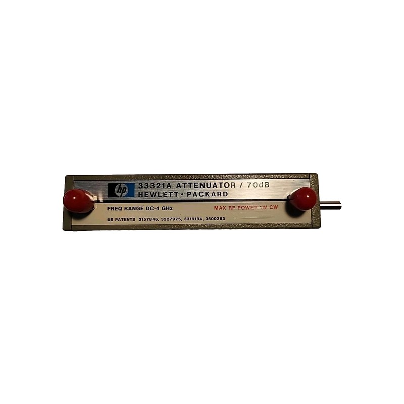 HP 33321A Programmable Step Attenuator, 70dB, Freq. Range DC-4 GHZ, NOS.
