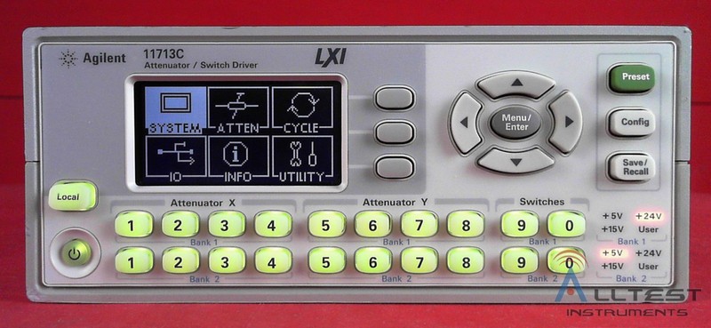 HP - Agilent - Keysight 11713C LXI-Compliant Attenuator/Switch Driver