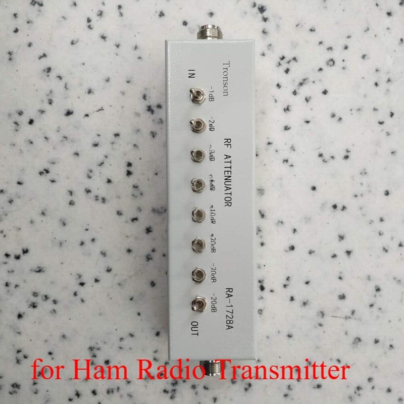 RA-1728A VARIABLE/ STEP ATTENUATOR 50 OHM 0- 82DB for Ham Radio Transmitter NEW