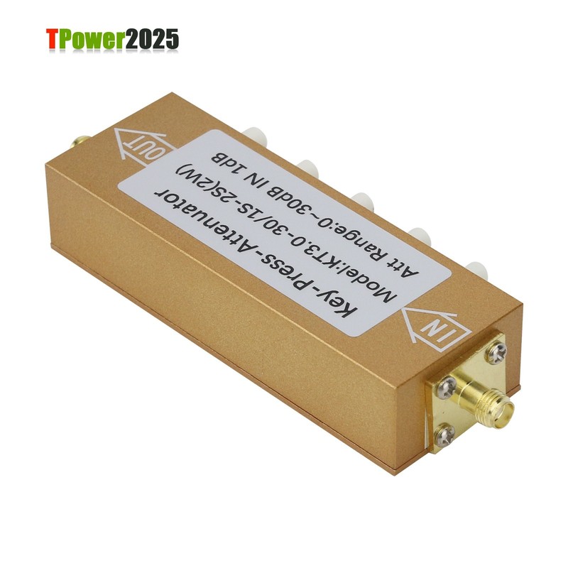2W SMA-KK Type 0-30dB 0-3GHz RF Adjustable Attenuator Digital Step RF Attenuator gallery