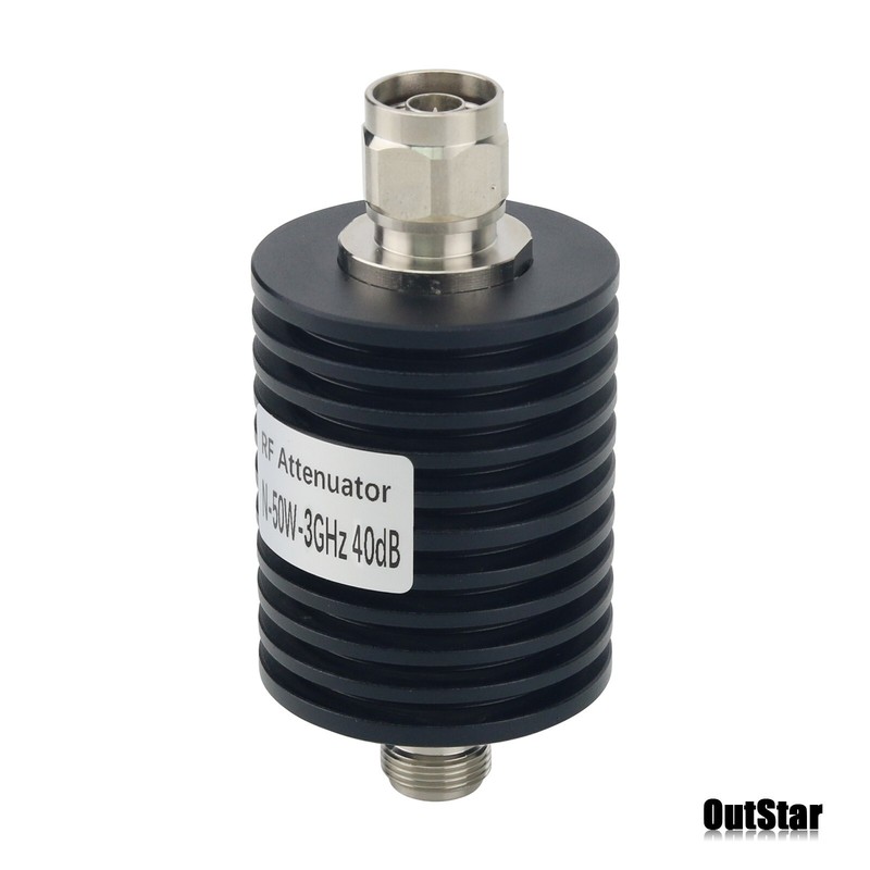 10DB-40DB 3G 4G Coaxial RF Fixed Attenuator N Type 50W with N-JK Connector gallery