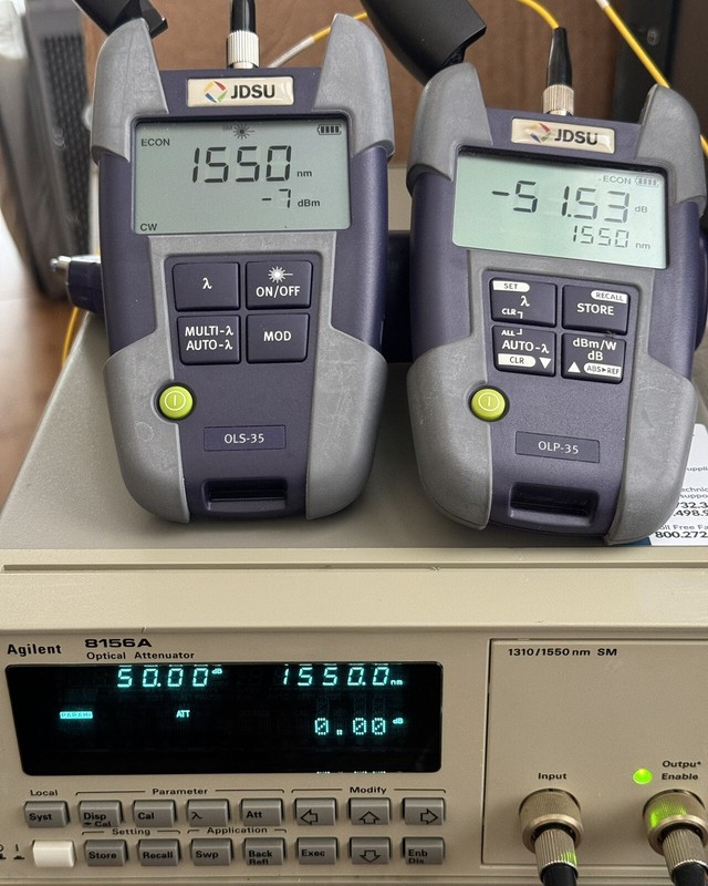 Agilent (HP) 8156A Optical Attenuator Very Low IL (1.4dB), GPIB tested gallery