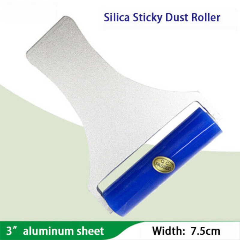 Anti Static Dust Removal Tool Silica Sticky Dust Roller Aluminum Plate Handle gallery