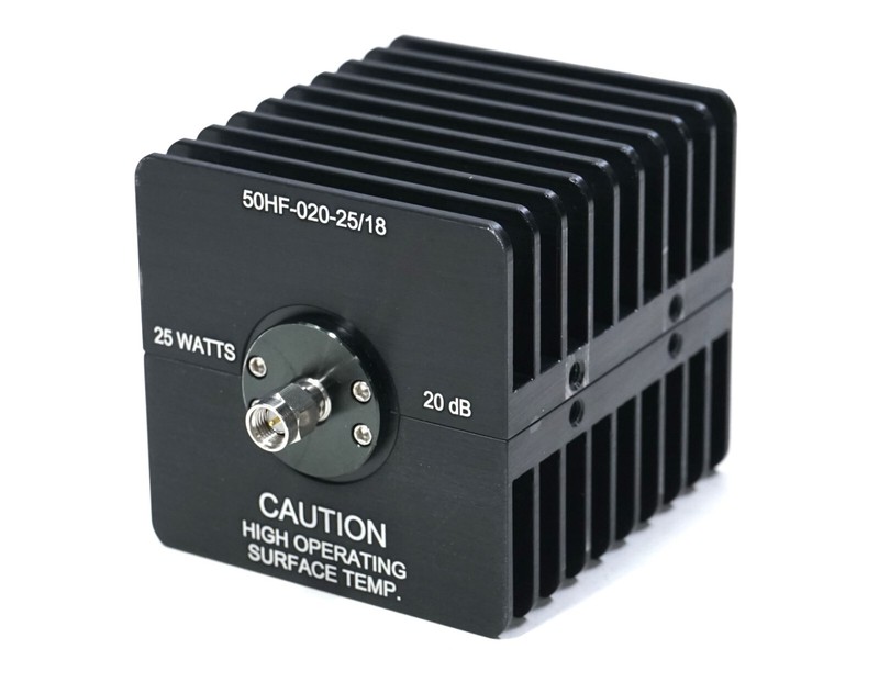JFW Industries 50HF-020-25/18, 20dB Attenuator, 25 Watts .01 – 18 GHz, SMA