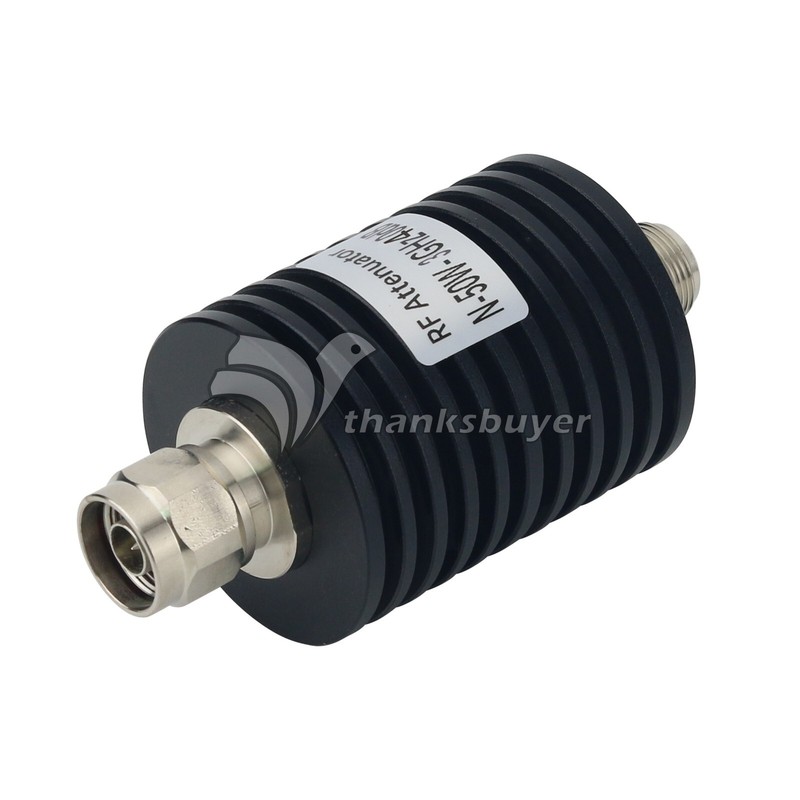 50W 10DB-40DB 3G 4G Coaxial RF Fixed Attenuator N Type with N-JK Connector gallery