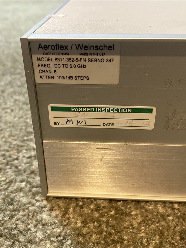Aeroflex Weinschel 8311-352-6-FN Programmable Attenuators 6 Channel EXCELLENT! gallery