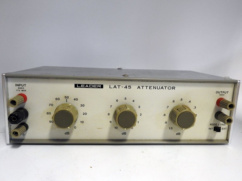 LEADER MODEL LAT-45 0-101 db .1 DB STEPS AF ATTENUATION NETWORK DC TO 100 kHz