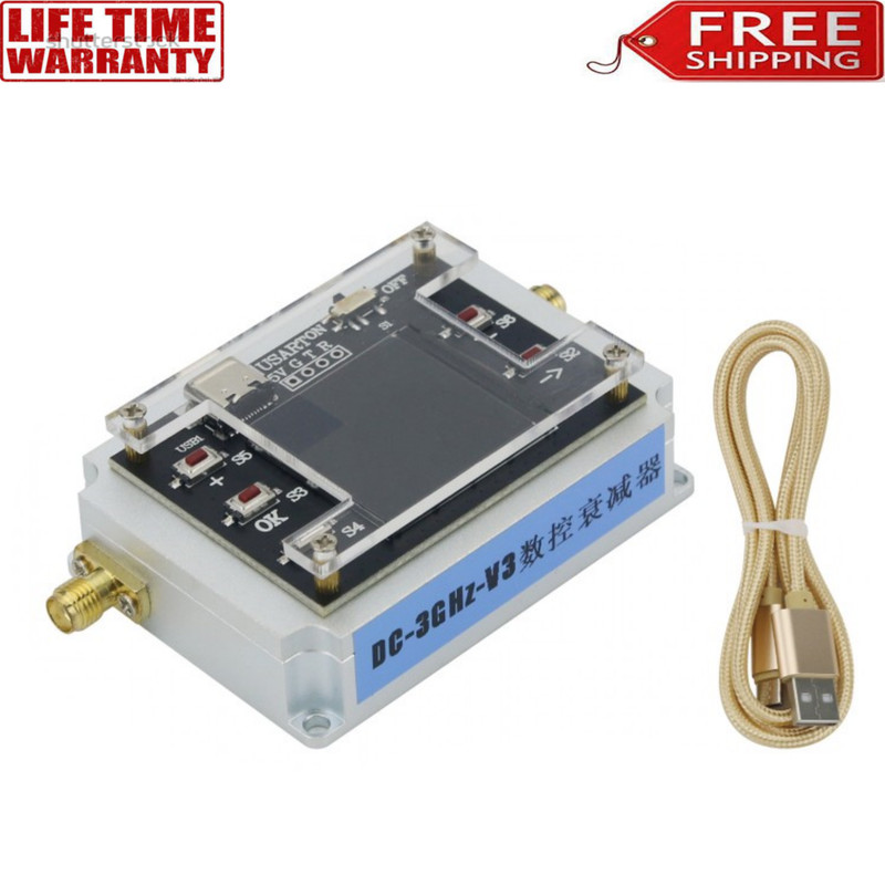 DC-3GHz Programmable Attenuator CNC Isolation Attenuator w/ SMA Female Connector