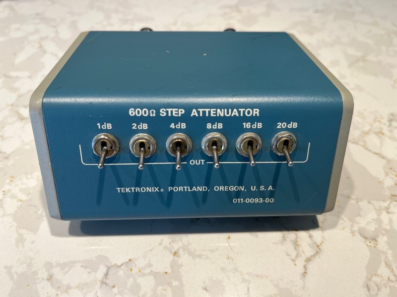 Tektronix 600 ohm Step Attenuator 011-0093-00 Calibration Fixture
