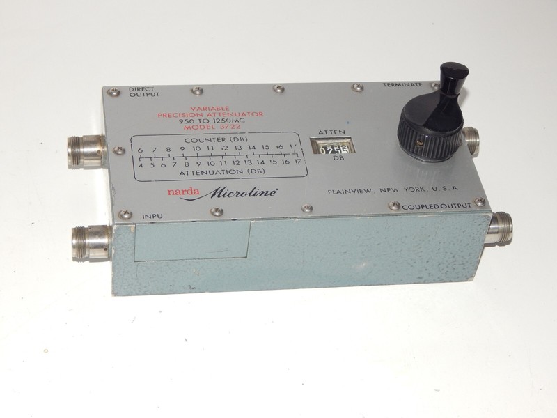 NARDA Microline 3722 Variable Precision Attenuator 950 to 1250 MHz gallery