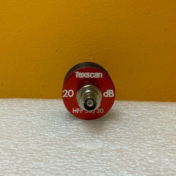 Texscan HFP50/20 DC-1 GHz, 20 dB, BNC (M-F) High Perf. Fixed Attenuator. Tested!