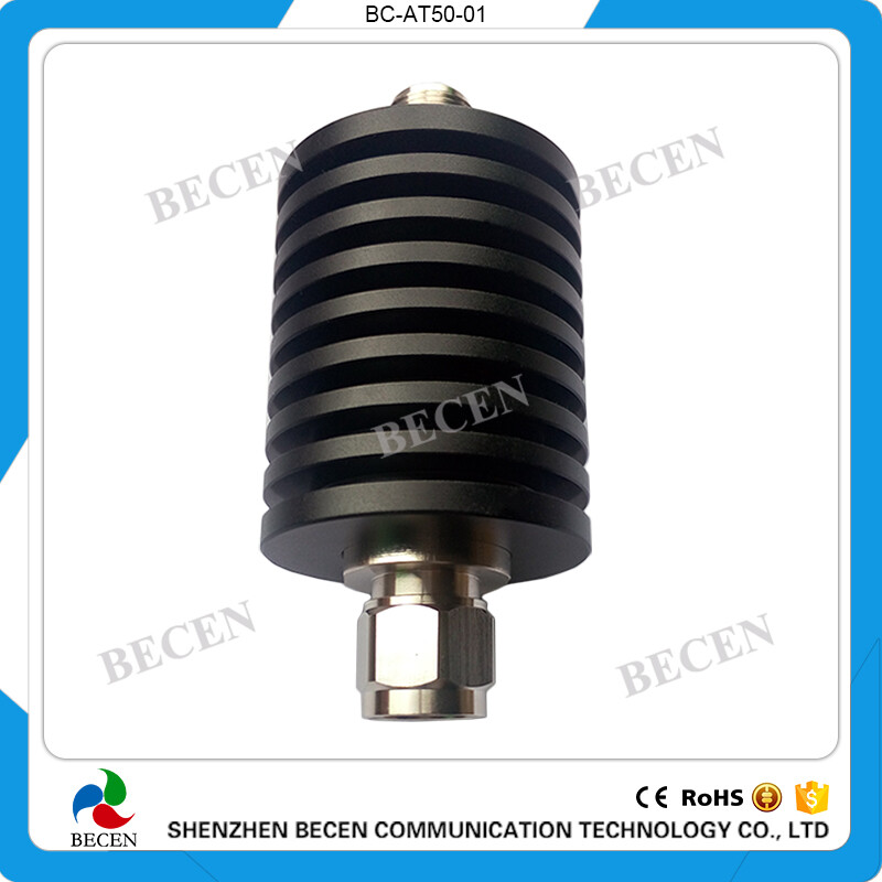 rf Attenuator 50W N 6dB Attenuator Plug male to Jack female 50Watt DC-3Ghz 50ohm gallery