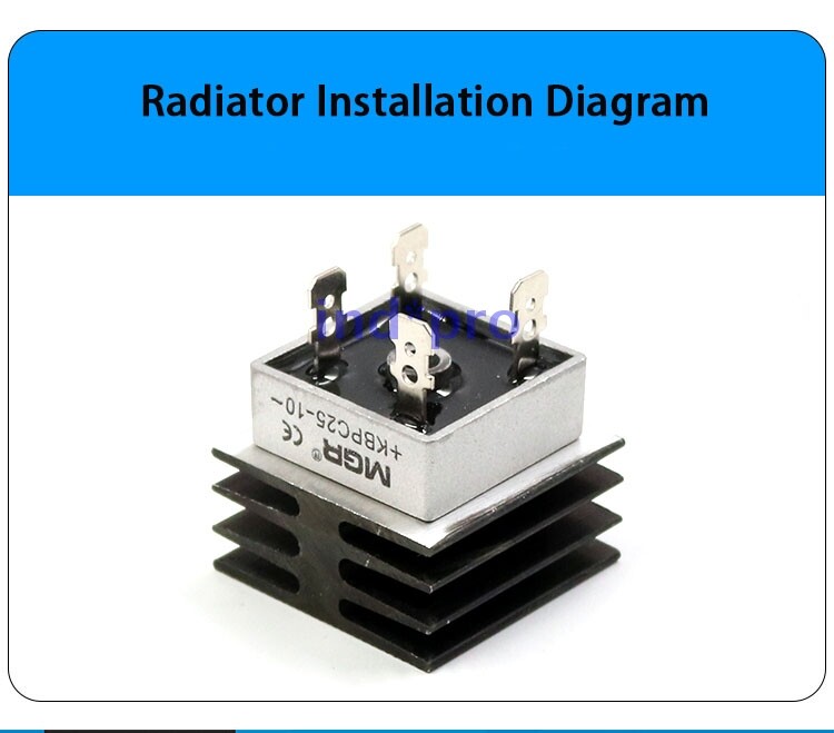 KBPC 15A 20A 35A AC To DC 12V 24V 10 PC New Single Phase Rectifier Bridge Module gallery