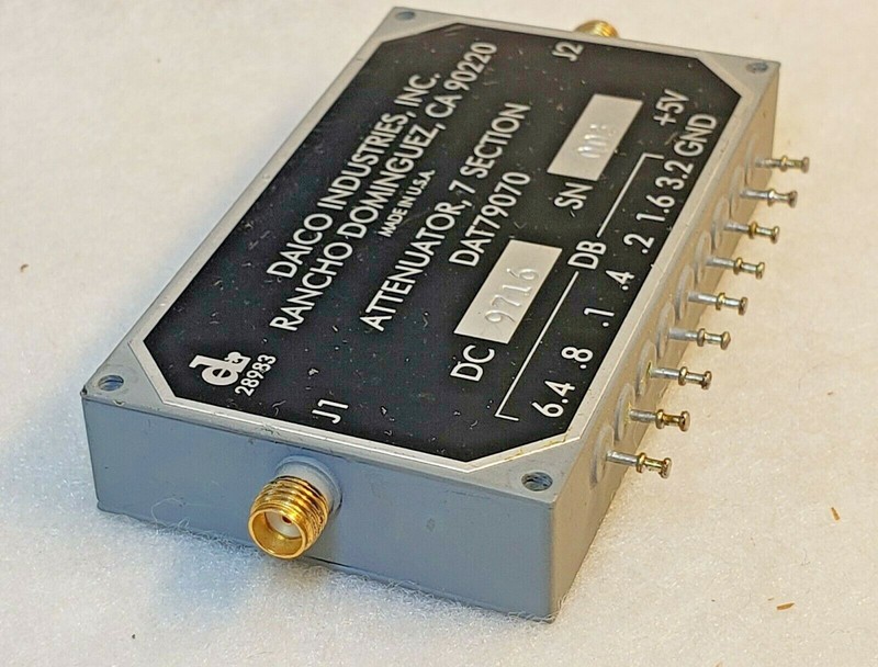 Daico DAT79070 7 Section Programmable Attenuator SMA 12.7dB Max - Unknown GHz gallery