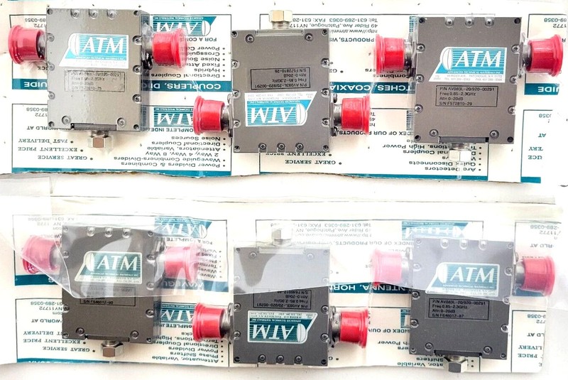ATM AV083L-20/920-00291 0.85-2.3GHz Attenuator (lot of-6 ) new.