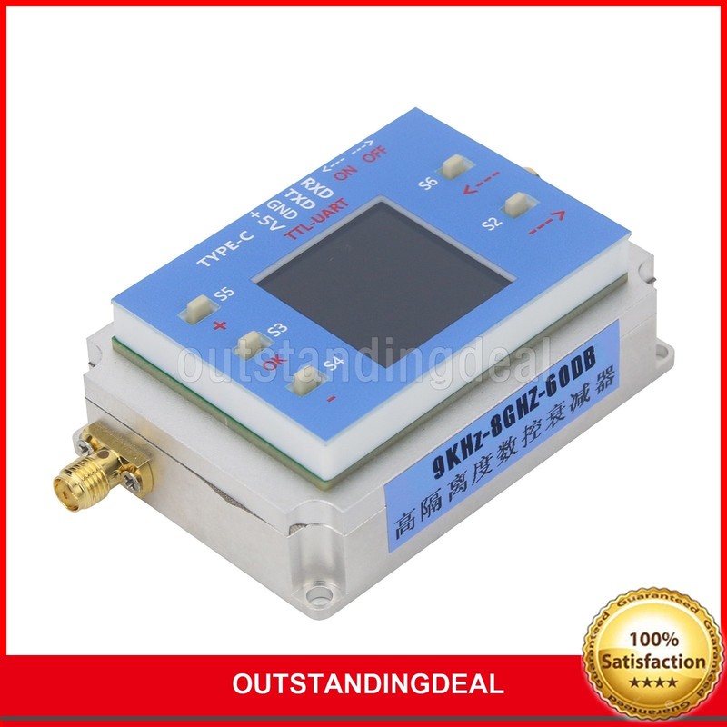 9K-8GHz Digital Programmable Controlled Attenuator Module 60dB TFT Display ot25 gallery
