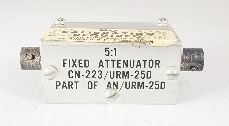 CN-223 / URM-25D 5:1 Fixed Attenuator for RF Signal Generator Set AN/URM-25D