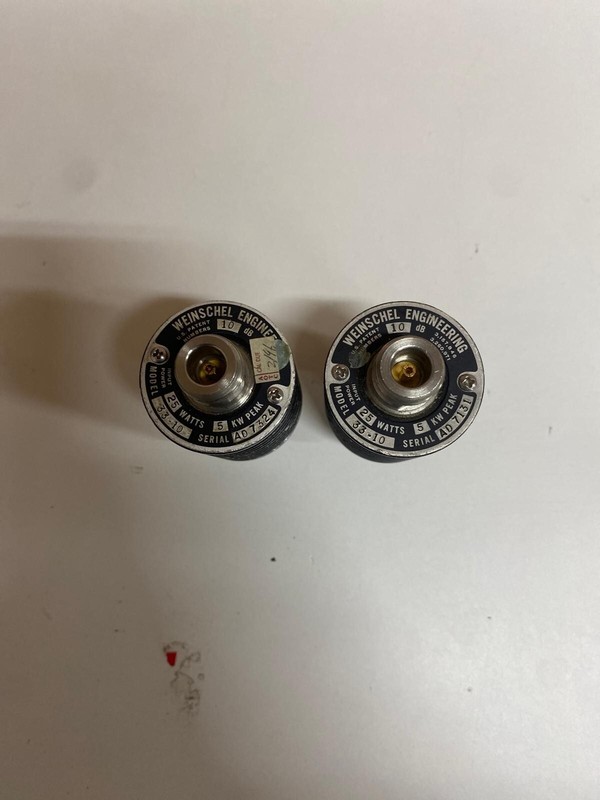 Weinschel 33-10-33 Attenuator 10 dB 8 GHz 25W