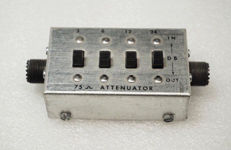 75 Ohm Step Attenuator, PL-259 (F) UHF connectors.